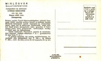 Balatonfenyves, Miklósvár üdülő kastély