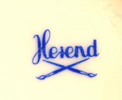 Herendi váza, kézzel festett, jelzett, hibátlan, m:19 cm