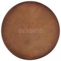 1977. "Tájak, korok, múzeumok" egyoldalas Br plakett. Szign.: Sz (90,5mm) T:2