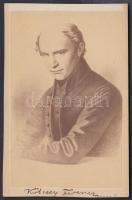 cca 1860 Kölcsey Ferenc (1790-1838) költő, politikus, nyelvújító, az MTA tagja portréját Veress Ferenc (1832-1916) vizitkártyán sokszorosítva árusította, 9,5x6 cm