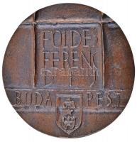 ~1970. "Földes Ferenc Díj Budapest" Br plakett (88,5mm) T:2