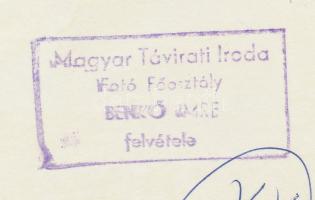 cca 1969 Benkő Imre (1943) Balázs Béla-díjas fotóművész korai felvétele a zebracsikóról és az anyuká...