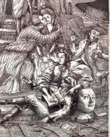 Orosz István (1951-): Dorottya. Rézkarc, papír, jelzett, üvegezett keretben, 47×31 cm