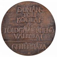 DN "Dunántúli Kőolaj- és Földgáztermelő Vállalat - Gellénháza" Br plakett (80mm) T:2