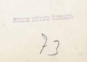 cca 1930 Reich Péter Cornel: Római parti weekend, pecséttel jelzett fotó, 24x18 cm