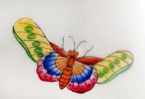 Herendi Viktória mintás váza, kézzel festett, hibátlan, jelzett, m:26,5 cm, d:20 cm