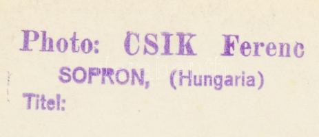 cca 1936 Csík Ferenc (1894-1984): Játék, pecséttel jelzett vintage fotóművészeti alkotás, 24x18 cm
