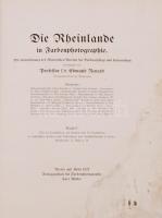 Renard, Edmund: Die Rheinlande in Farbenphotographie. 2. köt. Berlin - Köln, 1922, Verlagsanstalt fü...