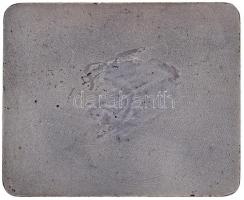 1976. "Dr Bacsó Károly - 10év" ezüstözött Br plakett (109x89mm) T:2 ph