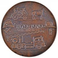 Lapis András (1942-) 1979. "Száz éves a Szegedi Tűzoltóság" Br plakett (78mm) T:2