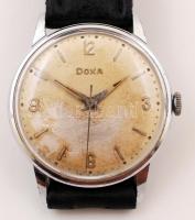 Ezüst (Ag.) fedeles Cylindre 6 Rubis kisméretű női zsebóra, jelzett, nem működik + Doxa férfi karóra...