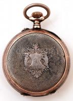 Ezüst (Ag.) fedeles Cylindre 6 Rubis kisméretű női zsebóra, jelzett, nem működik + Doxa férfi karóra...