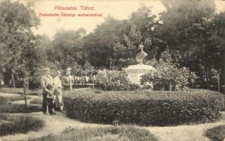 Piliscsaba, Tábor, park, Ferenc József szobor, Ujhelyi Lajos kiadása (EK)