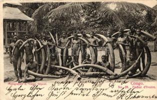 Congo, lachat dIvoire / Fang traders, ivory, folklore
