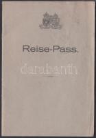 1917 Belgrád, Katonai hatóság által kiállított útlevél / 1917 Belgrad, Reisepass im Namen Sr. Exzellenz des k.u.k. Militär-General-Gouverneurs / passport