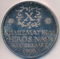 Lapis András (1942-) / Szabó Géza (1939-) 1996. "MÉE - Kecskeméti csoport érem I." Ag emlékérem (36,61g/0.925/42,5mm) T:2,2- (exPP)