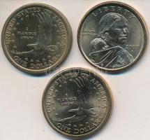 Amerikai Egyesült Államok 2000D-2007P 1$ "Sacagawea" (3xklf) T:1-,2
USA 2000D-2007P 1$ &qu...
