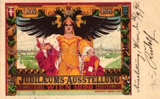 1898 Jubiläums Ausstellung, Wien, Kunstanstalt S. Czeiger / Vienna Exposition litho