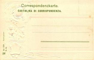 Trieste, Stazione meridionale / Südbahnhof / railway station, coat of arms Emb. litho