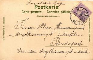 Hong Kong; Hafen, Künstler Postkarten von einer Weltreise No. 4 / port, litho s: Hoffmann