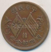 Kína ~1912. 10c Cu T:3 China ~1912. 10 Cash Cu C:F