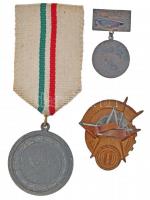 1948. "Felszabadulási Váltó 1945 / 1948 I. hely" fém díjérem mellszalaggal (36mm) + ~1960-...