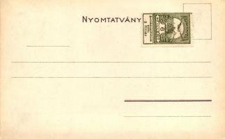 Révfülöp, móló; Bruchsteiner és fia műintézet, litho. Előoldalon Góliát maláta kávé ás malátasör, há...