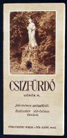 cca 1900 Csízfürdő, Gömör vármegye, Jód-brómos gyógyfürdő, radioaktív jód-brómos források, ismertető prospektus