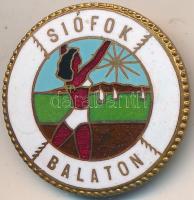 ~1970. "Siófok - Balaton" aranyozott, zománcozott fém jelvény T:2