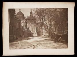 cca 1910-1920 Budapest XIV., Városliget, Vajdahunyad vára, jelzetlen fotó, 40x30 cm