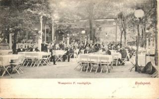 Budapest XIV. Wampetics F. (Gundel) vendéglő - 2 db régi képeslap / 2 old postcards