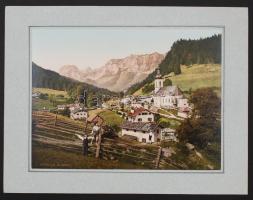 cca 1900 Ramsau, Ausztria, litho, kartonra kasírozva, 22x16