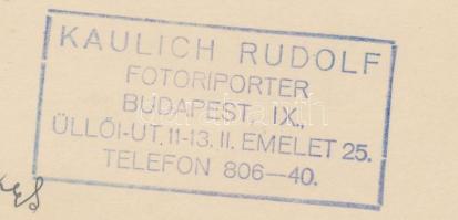 1934 Kaulich Rudolf: Földváry emlékverseny, pecséttel jelzett fotó, feliratozva, 18x12 cm