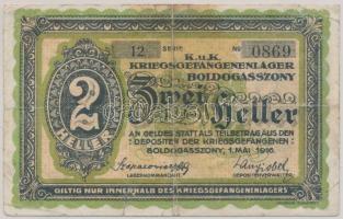 Boldogasszony / hadifogolytábor 1916. május 1. 2f arab sorozat és sorszámmal T:III szakadás