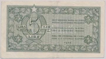 Jugoszlávia / Területi kiadás / Isztria, Fiume és Szlovén Tengerparti Területek Állami Bankja 1945. ...