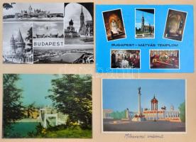 Kb. 195 db MODERN városképes lap albumban: Szeged, Budapest, Csóka, Bánát, Bácska, Felvidék, Erdély,...