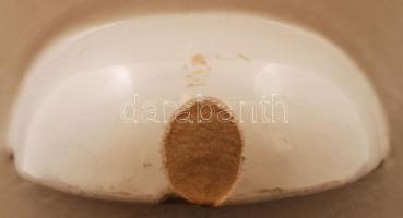 Patikai fedeles tároló, "Butyr. Cacao" felirattal, fehér mázzal, jelzett, lepattanással, m...