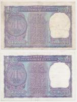 India 1967-1969. 1R (2x) T:II,III tűlyukak
India 1967-1969. 1 Rupee (2x) C:XF,VF needle holes
