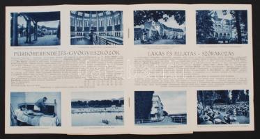 cca 1920-1930 A Pöstyéni Fürdő képekkel illusztrált prospektusa