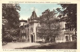 Ponsas, Hotel restaurant de Fontager (fa)