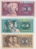 Kína 1980. 1J + 2J + 5J T:I,II China 1980. 1 Jiao + 2 Jiao + 5 Jiao C:UNC,XF