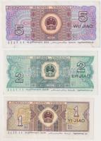 Kína 1980. 1J + 2J + 5J T:I,II
China 1980. 1 Jiao + 2 Jiao + 5 Jiao C:UNC,XF