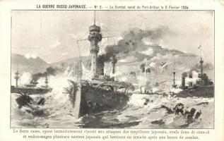 La guerre Russo-Japonaise No. 2. Le Combat naval de Port-Arthur / Russo-Japanese war, sea battle at Port Arthur (fa)