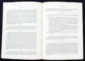 1858 Gesellschafts-Statuten des ersten ungarischen allgemeinen Assecuranz-Gesellschaft in Pest, 18p ...