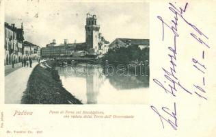 Padova, Ponte di Ferro sul Bacchiglione, Torre dell Osservatorio / bridge, tower (EK)