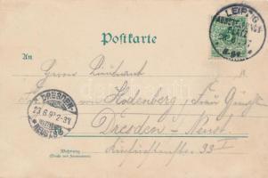 1897 Leipzig, Sächsisch-Thüringische Industrie und Gewerbe Ausstellung; Alt-Leipzig, Auerbach's...