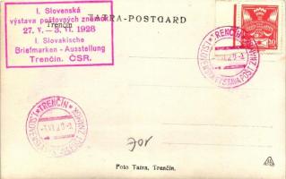 1928 Trencsén, vár / castle, photo, So. Stpl