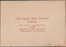 1849. 2Ft "Kincstári utalvány" 1962-es utánnyomata "A magyar pénz története" kiá...