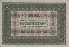 Olaszország/Velence/osztrák-magyar megszállás 1918. 2L T:II Italy/Venice/Austrian-Hungarian occupation 1918. 2 Lire C:VF