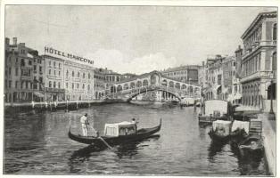 Venice, Venezia; Hotel Marconi, gondola